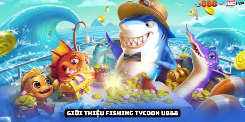 Logo U888 với boss cá mập búa